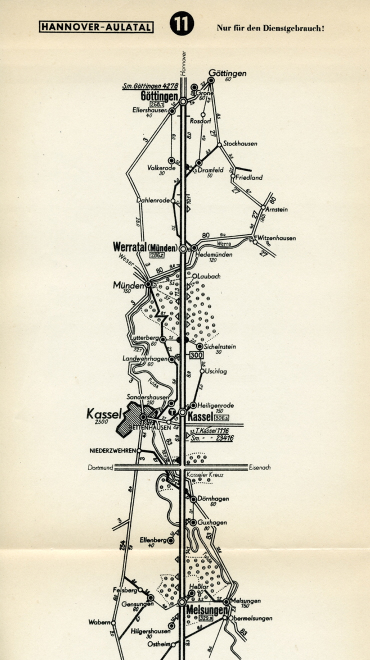 Blatt 11a Strecke 27 Gttingen - Kassel