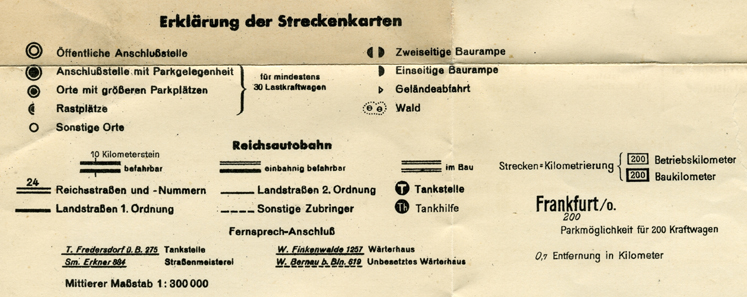 Strecken Zeichenerklrung